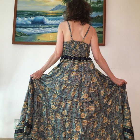 NEW imported dress from India one size fits all silk material - Picture 4 of 4